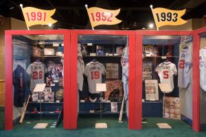 The 14-year title run, which began 25 years ago, is featured in the Braves Museum